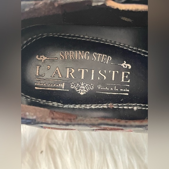 L’Artiste by Spring Step Brilliance Pump multi color leather woven unique - Picture 15 of 16